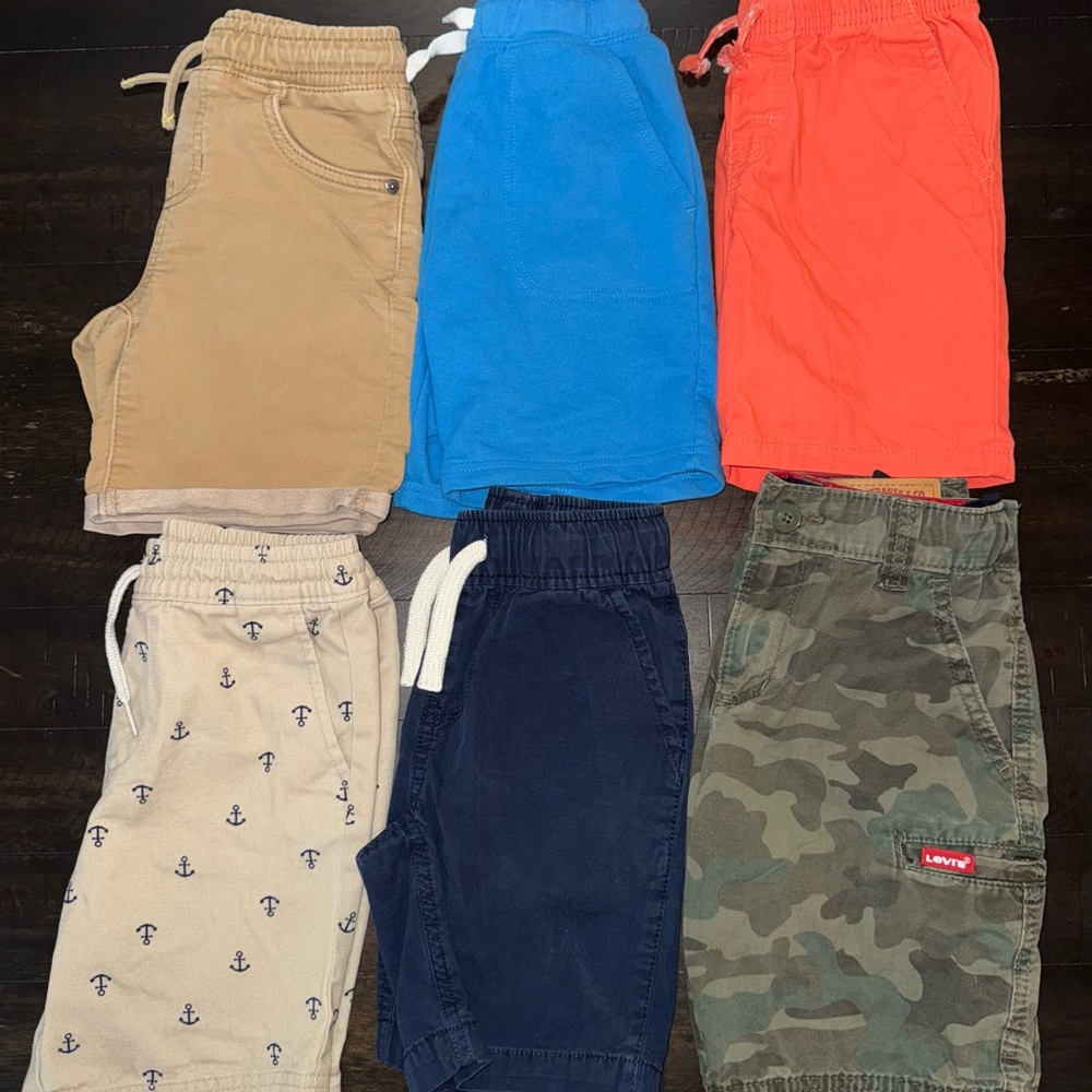 Cat & Jack Kids Shorts - Tan, Blue, Orange, Navy, Anchor Print & Levi’s camo